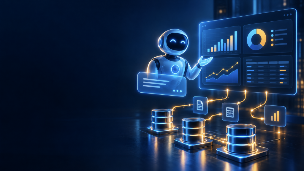 KI-Assistent verbindet Unternehmensdaten mit interaktiven Diagrammen und Dashboards