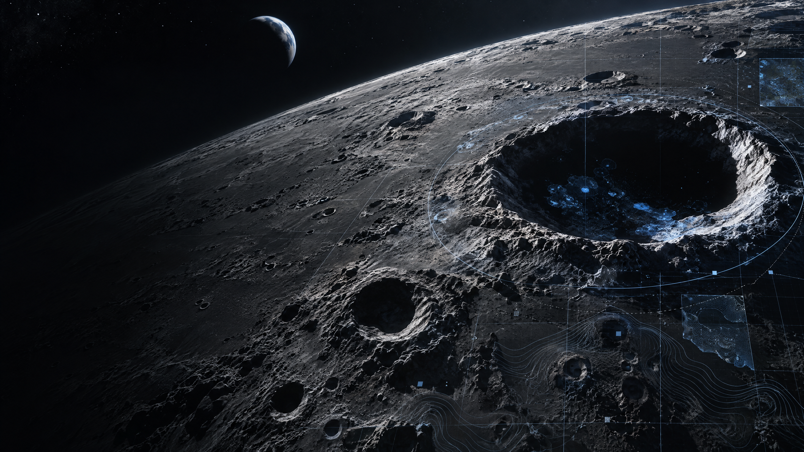 NASA-IBM Lunar Foundation Model analysiert Mondkrater und mögliche Eisvorkommen